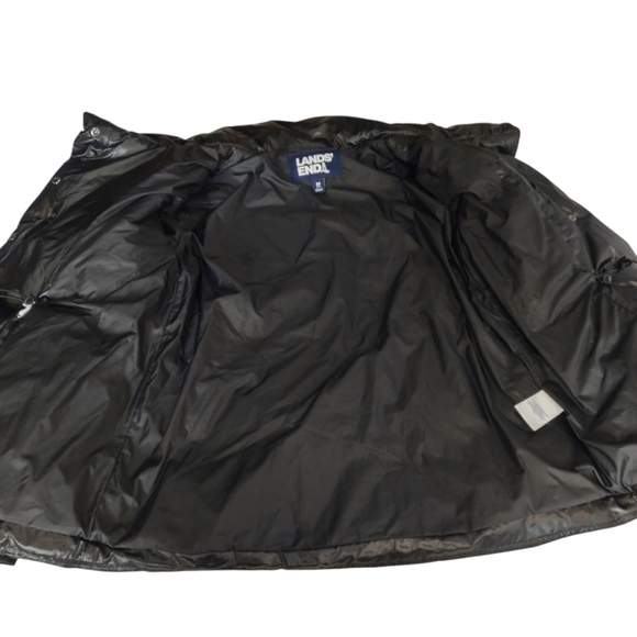 Lands' End Women's Black Quilted Down Puffer Jacket Size XS - Picture 9 of 13